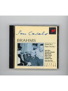 Brahms Sextet No 1 Piano Trio No 1 CD Casals Edition Isaac Stern Sony SMK 58994